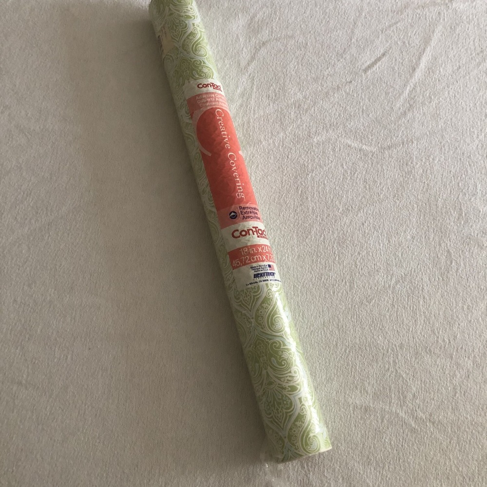 Creative Concepts decorative contact paper self adhesive shelf liner Light Green